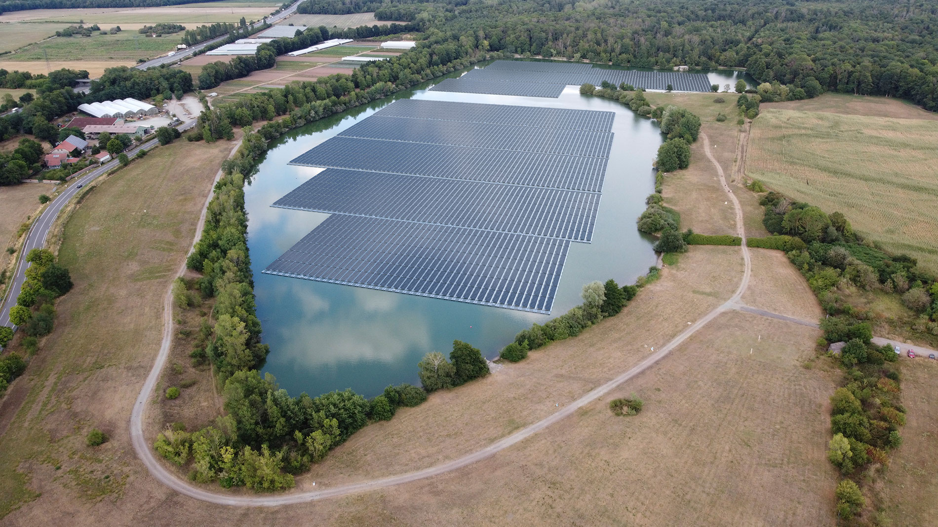 Projet photovoltaïque flottant de Burnhaupt-le-Bas