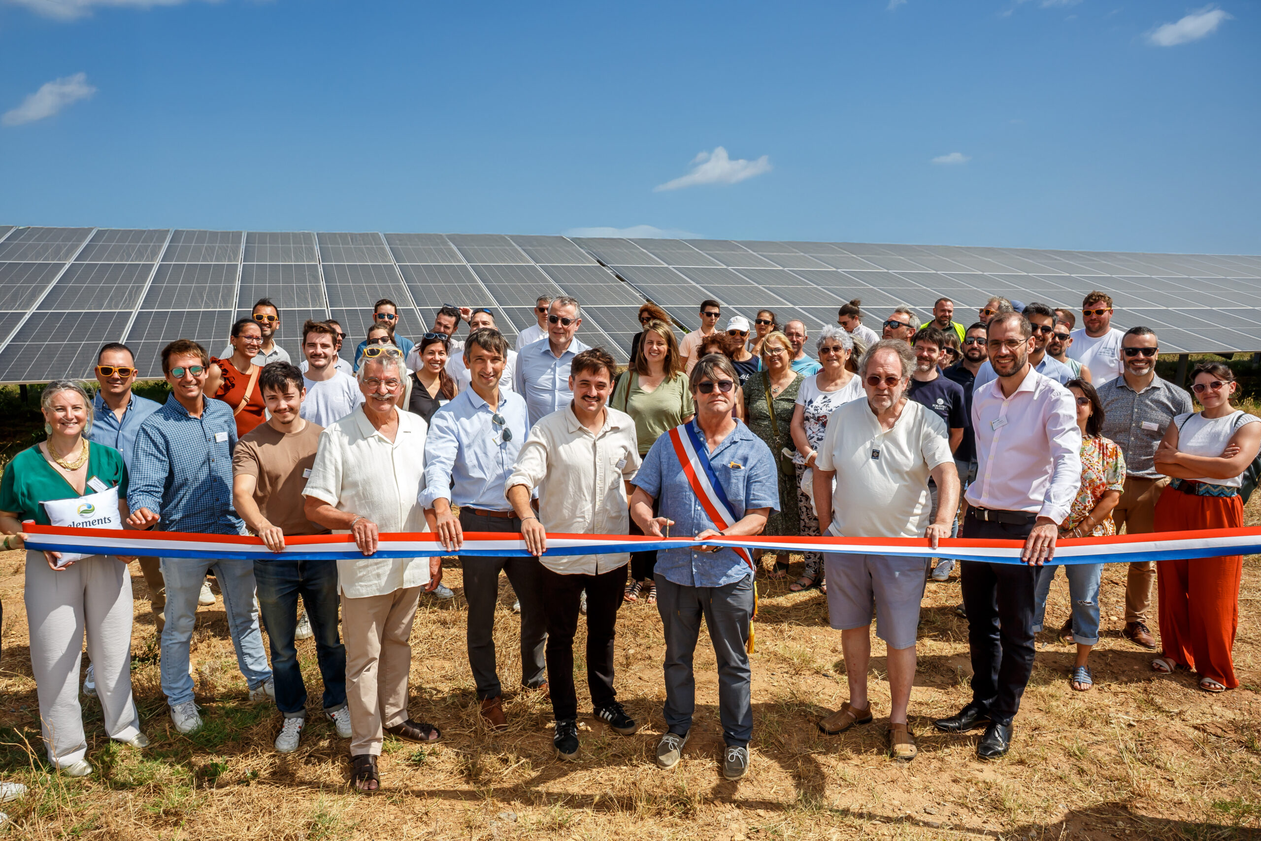 Inauguration de la centrale photovoltaïque au sol de Castelnau-d’Aude